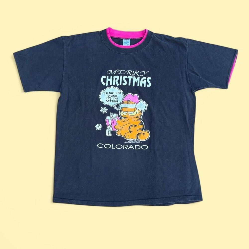 vintage garfield holiday tee